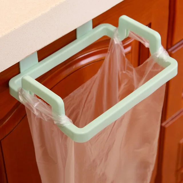 Best Price Plastic Garbage Bag Shelf Towel Rack Storage Hook for Kitchen Cabinet Door Back