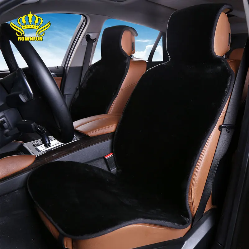 

faux fur seat cushion for the car seat cover universal size for car seat protektor cover the front saets of cars for car rav4