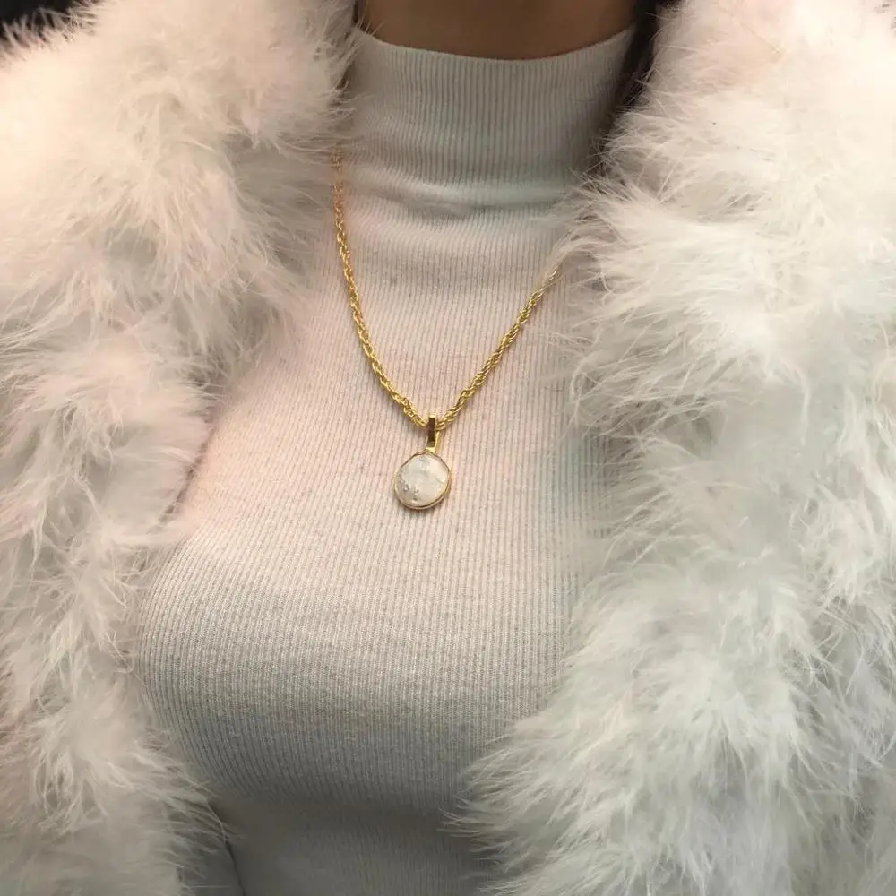 Ожерелье с жемчугом ожерелье из натурального камня ожерелье-цепочка Подарочная