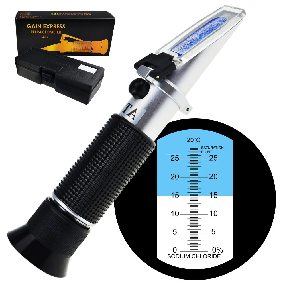 Zoutgehalte Refractometer 0 28 Atc, Natriumchloride (Nacl) Zout Level