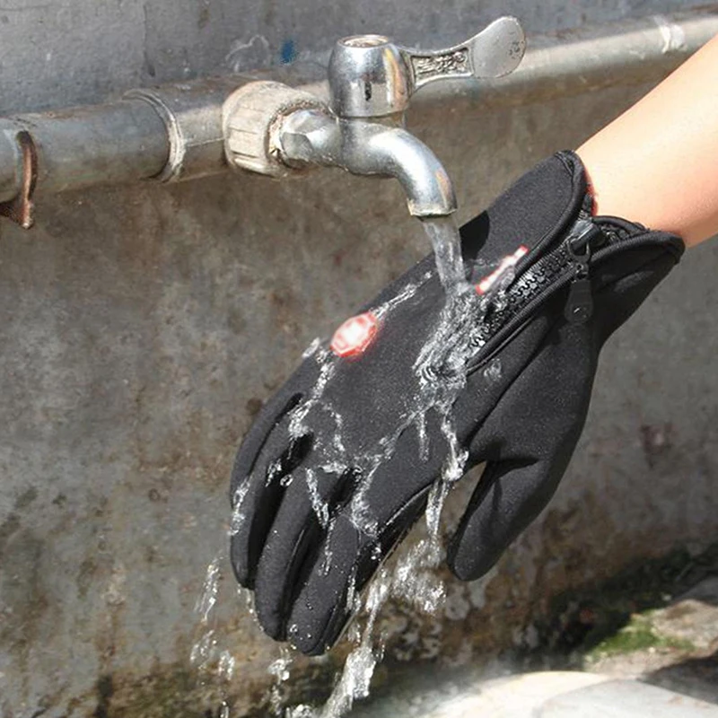 

1pc Unisex Adjustable Windstopper Touch Screen Outdoor Sports Waterproof Ski Gloves Riding Gloves Motorcycle Cycling Gloves