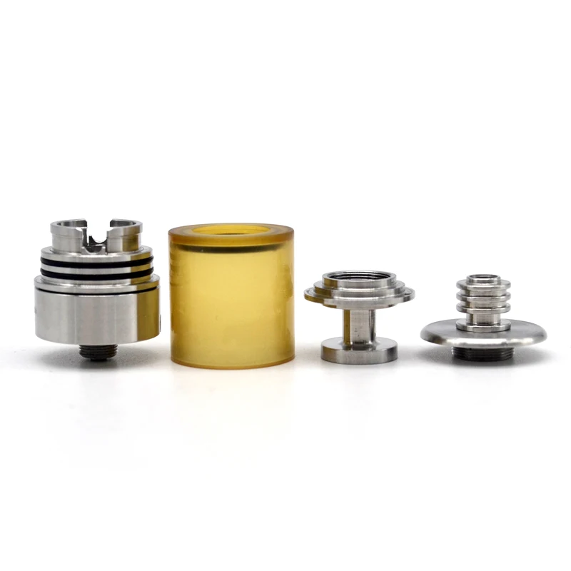 Buy High quality ULTON Patibulum Style Mtl RTA 22mm Ultem Tank section vape Tank Single coil Atomizer for 510 thread vape mods