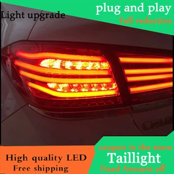 Car Styling LED Tail Lamp For Chevrolet Cruze 2015 2016 Sedan Full LED Taillights Rear Light DRL+Turn Signal+Brake+Reverse Car Styling LED Tail Lamp For Chevrolet Cruze 2015 2016 Sedan Full LED Taillights Rear Light DRL+Turn Signal+Brake+Reverse