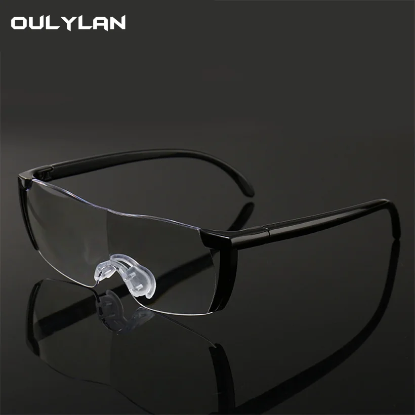 Увеличительное стекло Oulylan 250% увеличения 1 6 раз унисекс очки для чтения лупа