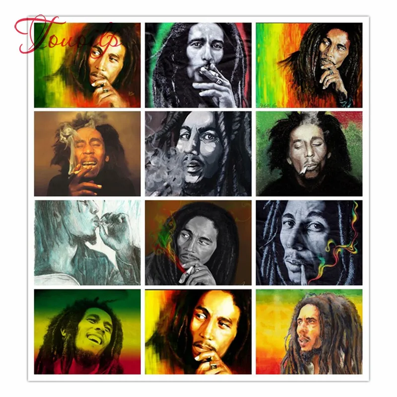 

Diamond painting square&round Bob Marley No Woman No Cry Diamond embroidery icons cross stitch kits decorations for home