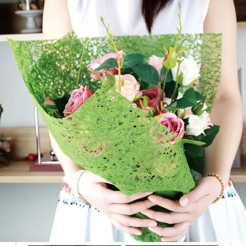Крафт бумага цветочный оберточная бумага 80X52 см цветок свадебное украшение праздничные вечерние припасы: цветы упаковка букета материалы