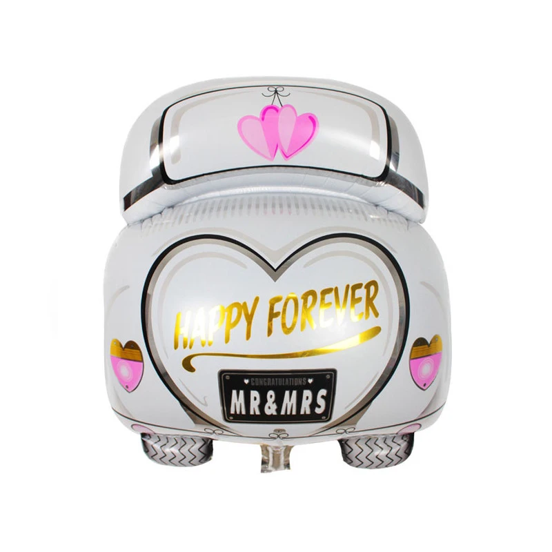 Автомобильные воздушные шары Happy Forever 5 шт. 63x50 см милое сердце свадебный