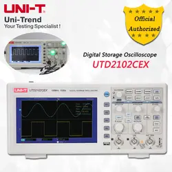 UNI-T UTD2102CEX цифровой осциллограф; 2 канала, 100 МГц пропускной способности, 1GS/s частота дискретизации, USB связи