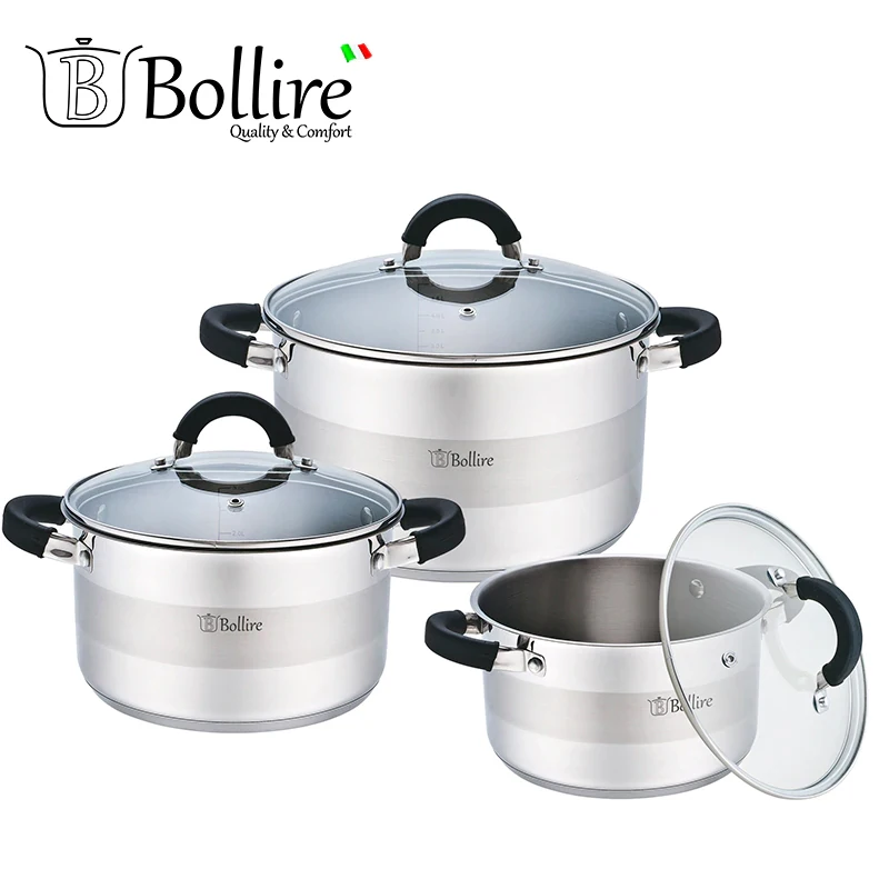 BR 4002 Set Casserole Bollire Top Pot Cooking Pots set cookware