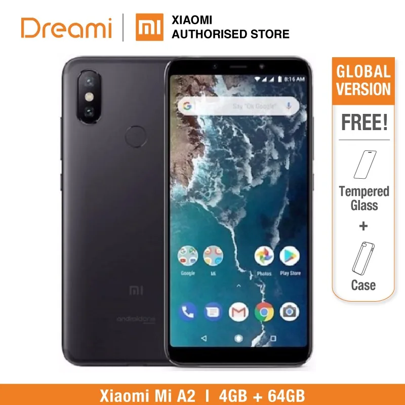 Глобальная версия Xiaomi Mi A2 64 ГБ Встроенная память 4 ГБ Оперативная память