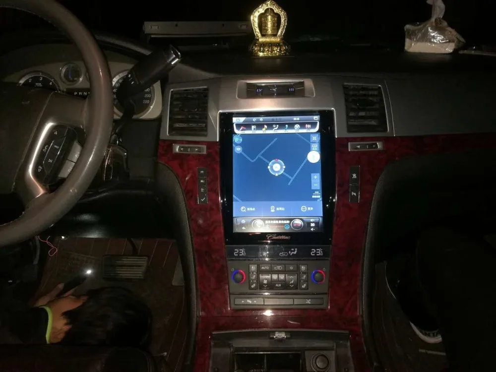 Sale Vertical Screen 10.4" Quad Core Tesla 1024*768 Android Car DVD GPS Navigation Radio Audio Player for Cadillac Escalade RAM 2GB 5