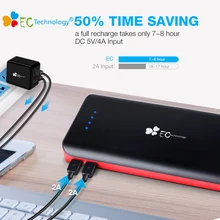 26800mah Power Bank Dual Input Fast Charger 3 USB Outputs Portable Powerbank for Smart Phones Carregador Portatil Para Celular