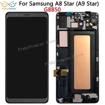 

Super AMOLED lcd For Samsung Galaxy A8 Star LCD For SAMSUNG G8850 lcd display LCD with frame Screen Touch Digitizer Assembly