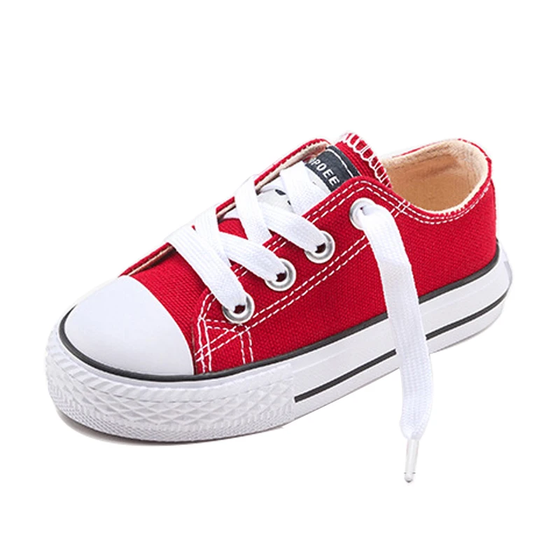 Girls Canvas Shoes Soild Kids Shoes Casual Boy Sneakers for Toddler ...