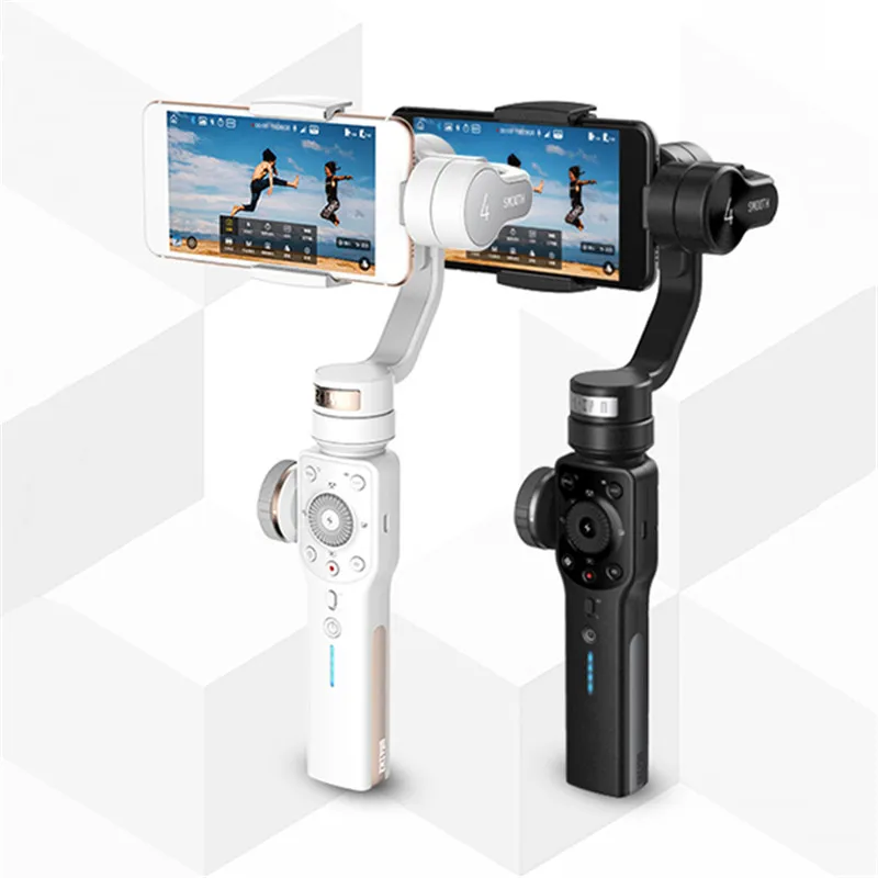 2018 Zhiyun Smooth 4 бесщеточный 3 осевой ручной карданный стабилизатор для iPhone Android Filmmakers