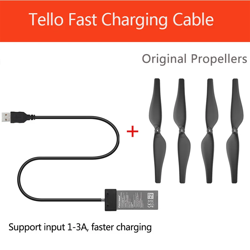 Зарядный кабель DJI TELLO usb порт для быстрой зарядки аккумулятора и оригинальные