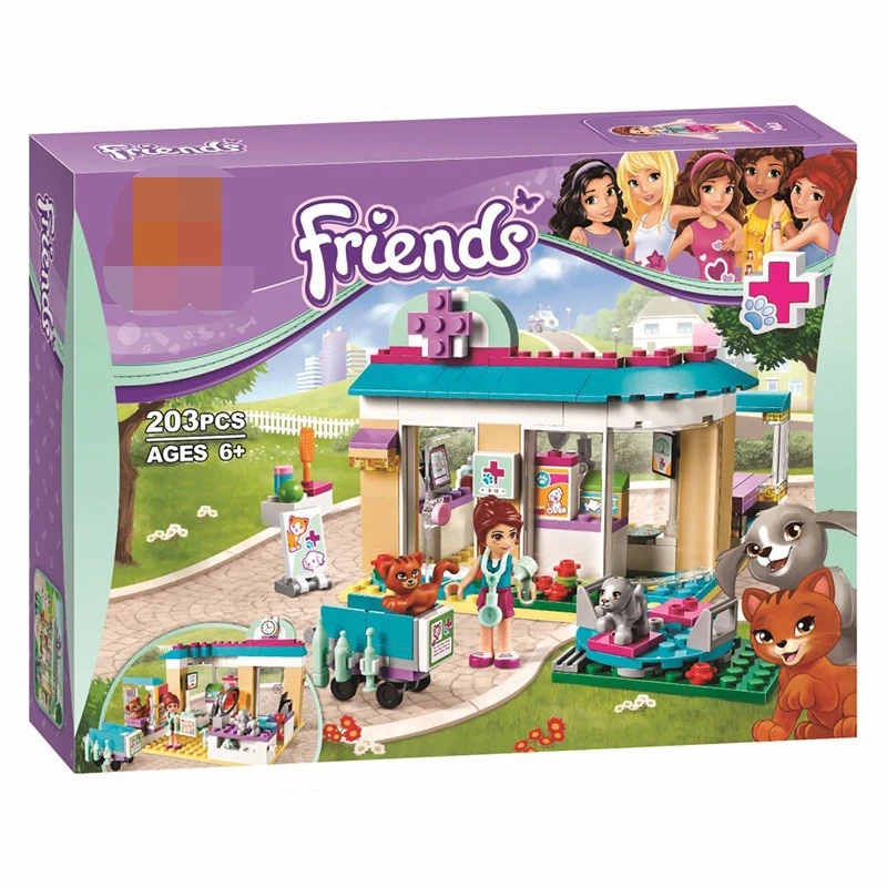 Friends Series Pet Hospital Vet Clinic Building Blocks Sets Diy