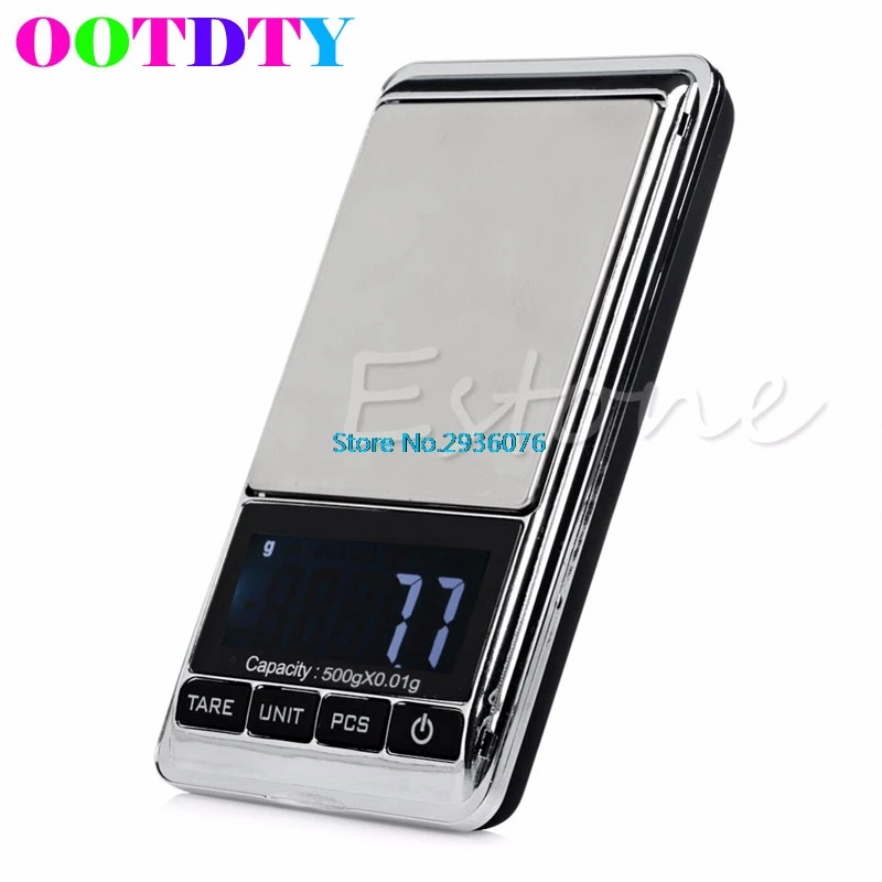 OOTDTY Mini Digital Precision Weight Pocket Electronic Scales Lab Scale 0.01g 500g Jewelry Kitchen Tools MAR31_25 OOTDTY Mini Digital Precision Weight Pocket Electronic Scales Lab Scale 0.01g 500g Jewelry Kitchen Tools MAR31_25