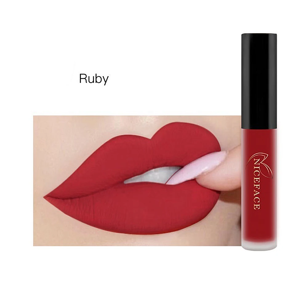 

Long Lasting Matte Velvet Lip Gloss Cream Liquid Lipstick Women Makeup Cosmetic