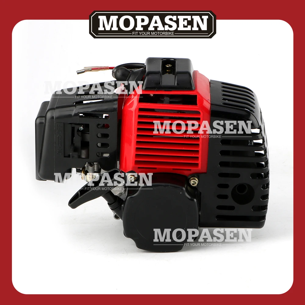 49cc 50cc motor 2 tiempos cilindro único arranque refrigerado por aire para bicicleta de bolsillo Gas Scooter Mini helicóptero ATV quad Accesorios