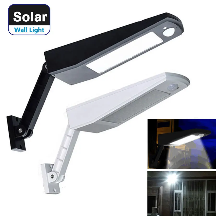 

LED Solar Power PIR Motion Sensor Wall Light 48 LED Outdoor Waterproof Street Yard Path Home Garden Night Security Wall Lamps