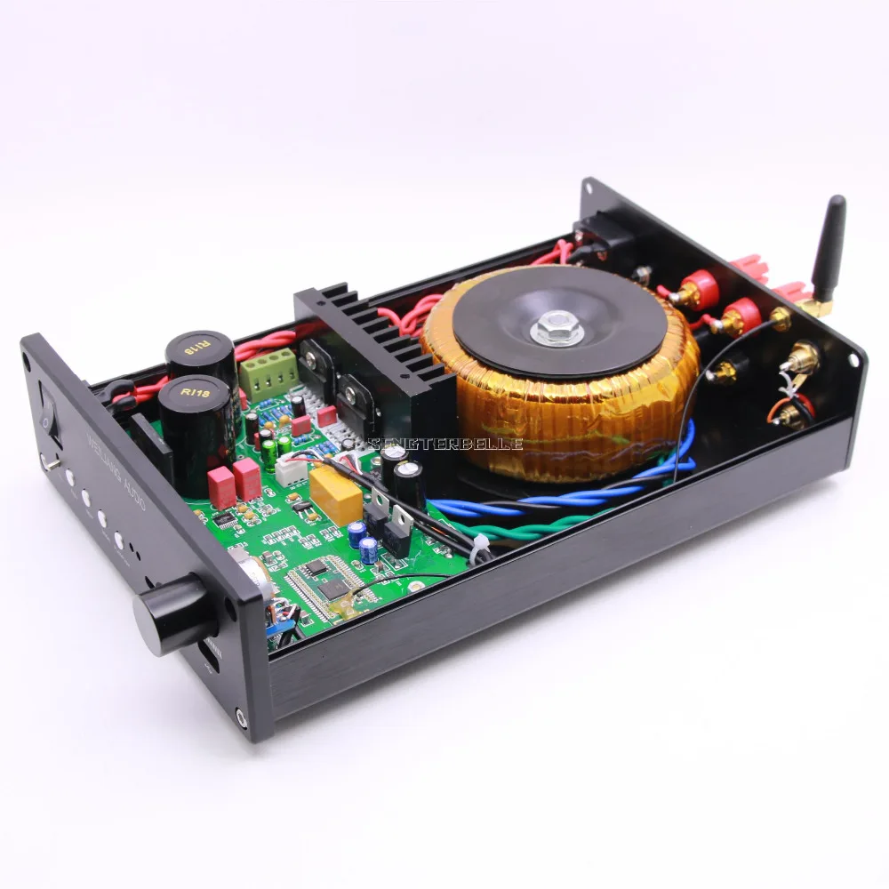 Готовая черная AM-800 Hi-Fi LM3886 Bluetooth усилитель мощности PCM5102 аудио DAC декодер