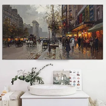 

Edouard Cortes Poster Houses And Buildings Squares Paris Paintings On Canvas Modern Art Decorative Wall Pictures Home Decoration