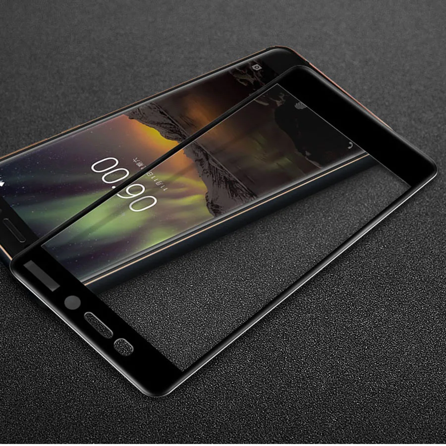 For Nokia 6 2018 Film Protective Glass Screen Protector Full Cover 6.1 TA-1054 | Мобильные телефоны и аксессуары