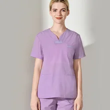 Больница на каждый день комплект Красота салон униформа для сотрудниц спа-салонов стоматологическая клиника доктора Управление короткий рукав на каждый день, комбинезон