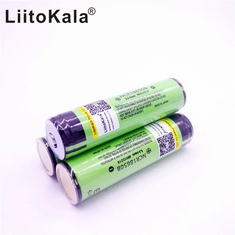 Liitokala 2 шт. 18650 3400 мАч защищенный Аккумулятор 3,7 в Li-lon Rechargebale аккумулятор