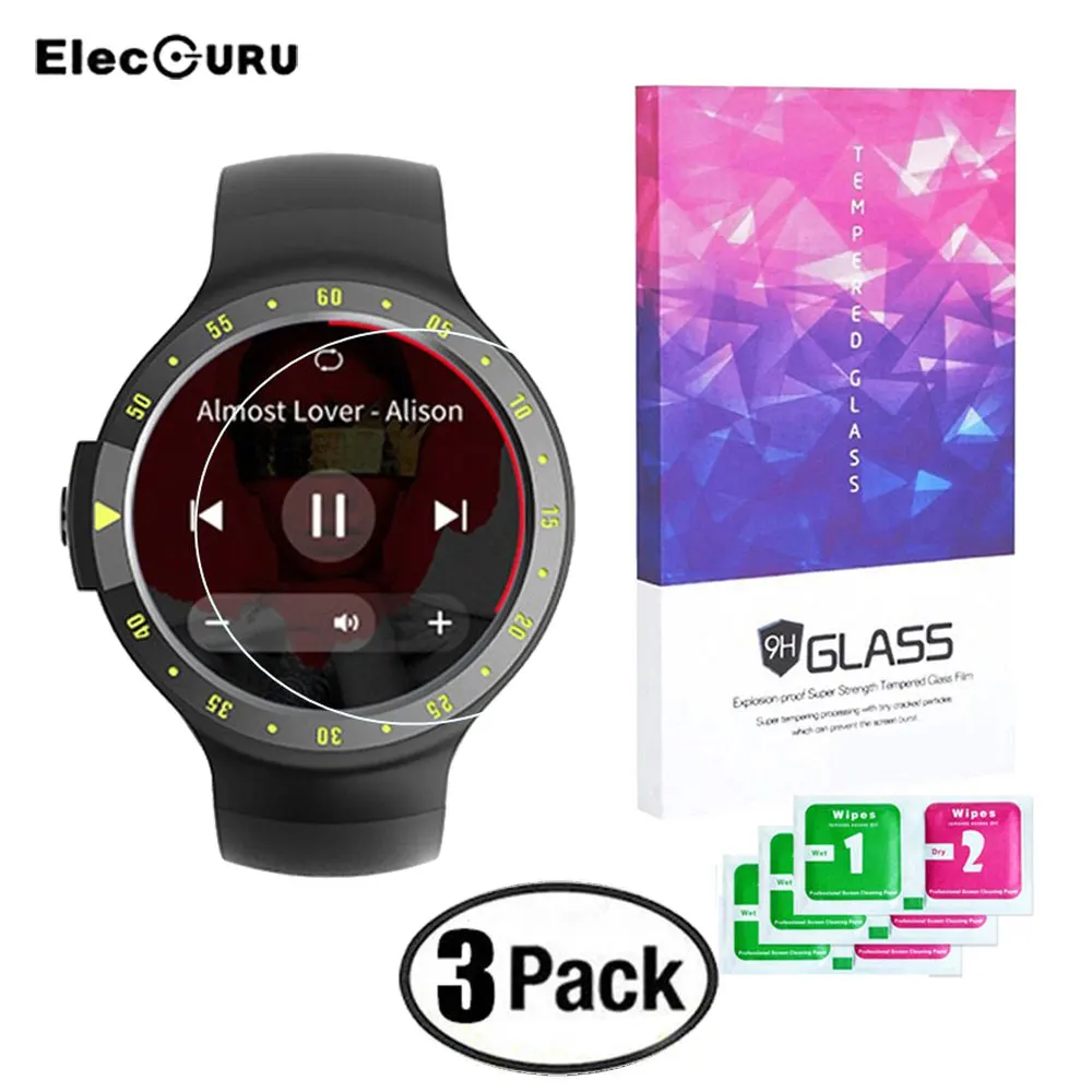 Защитная пленка из закаленного стекла 9H для часов Ticwatch S защита экрана Ultra HD от