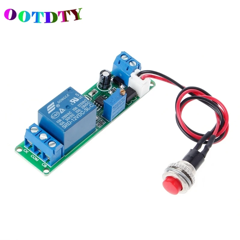 

OOTDTY Adjustable DC12V Timing Timer Delay Turn OFF Switch Relay Module 1~10s