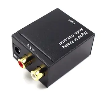 

Fiber Coaxial SPDIF Digital Audio Input to RCA Analog AUX Output Converter Decoder Board DAC
