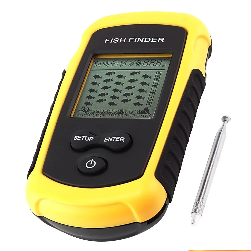 

LUCKY FF-1108-1 & FFW-1108-1 Wired & Wireless Fish Finder Portable Transducer Sonar Sensor Fishing Meter 120m (400ft)