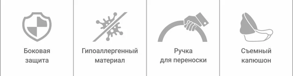 Детское автокресло Siger "Эгида Люкс" 0-1,5 лет, 0-13 кг, группа 0