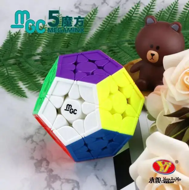 YJ MGC Megaminx Магнитный магический скоростной куб без наклеек YongJun кубики обучающая игрушка головоломка