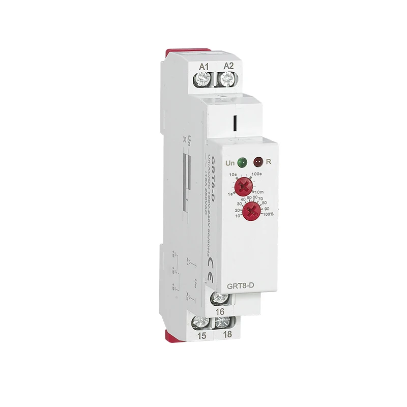 

Din Rail Delay Off Without Supply Power Time Relay 16A Industrial Control Auto Timer Relays Time Delay GRT8-D