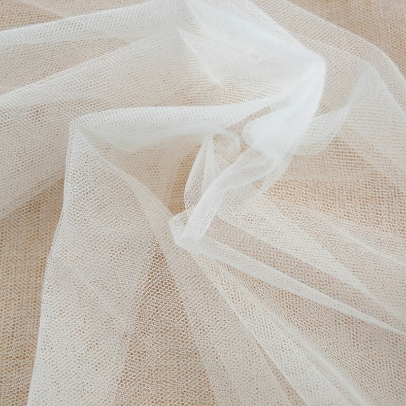 

5 meters/lot High Quality White Black Puff Skirt Mesh Lace Fabric Gauze Curtain Decoration Veil Material 150cm Wide DN117