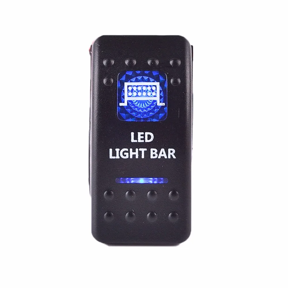 JanDeNing 12V 20A Bar Carling Rocker Switch Blue LED Light Lamp Car Boat Sales | Автомобили и мотоциклы