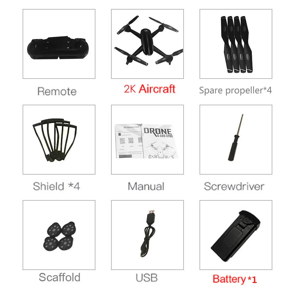 2K Drone S165 Optical Flow Positioning Dual Camera Intelligent Follow RC helicopter HD Aerial Camera Quadcopter 1080p/720P/2k - Цвет: 2K light flow W