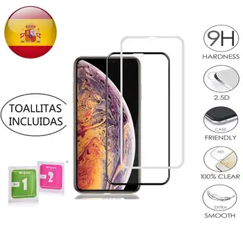 

Tempered glass Protector full 9H for Apple Iphone XR choose Color covers the whole screen