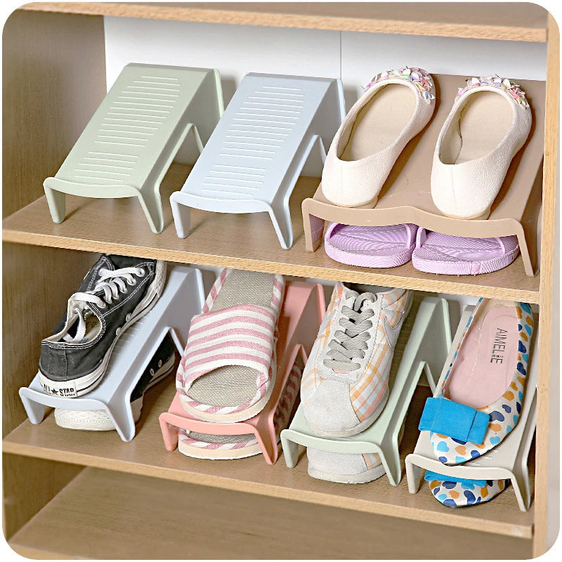 Креативный обувной Органайзер B865 многоярусный шкаф компактный двухуровневый
