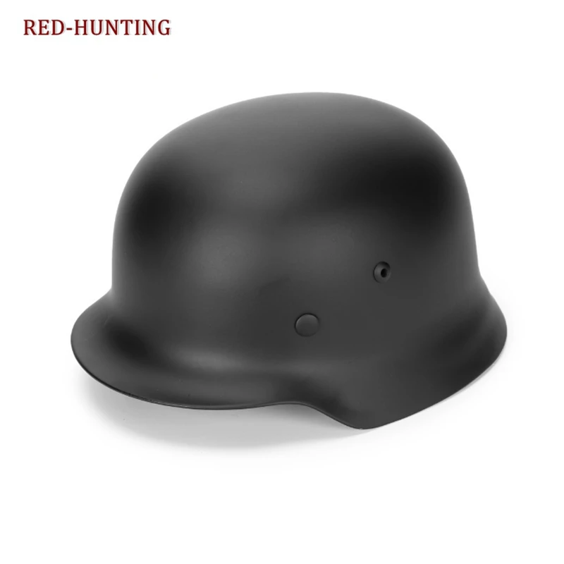 WW2 Немецкий армейский черный серый зеленый M35 Стальной шлем с кожаным вкладышем и