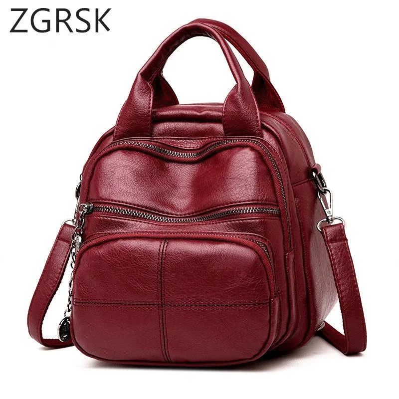

Fashion Female Backpack PU Leather Backpack Women Luxury School Bags Bagpack For Girls Teenagers Famous Brand Backbag Bookbag