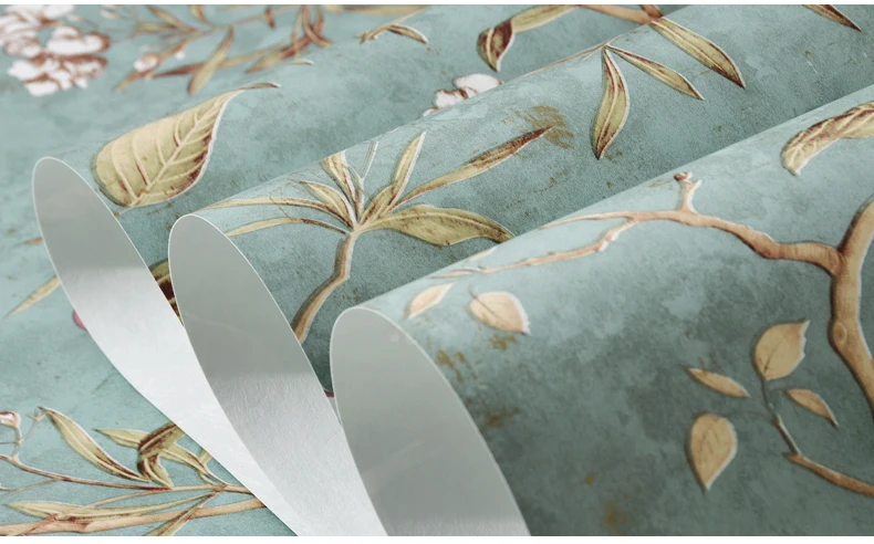rolo verde amarelo papier peint qz035