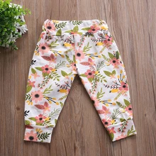 Повседневная одежда для новорожденных мальчиков длинные штаны-шаровары с принтом оленя