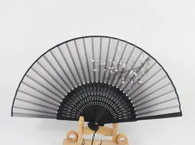 

Suzhou, China high-end silk craft gift fan ancient antique bamboo fanFree shipping