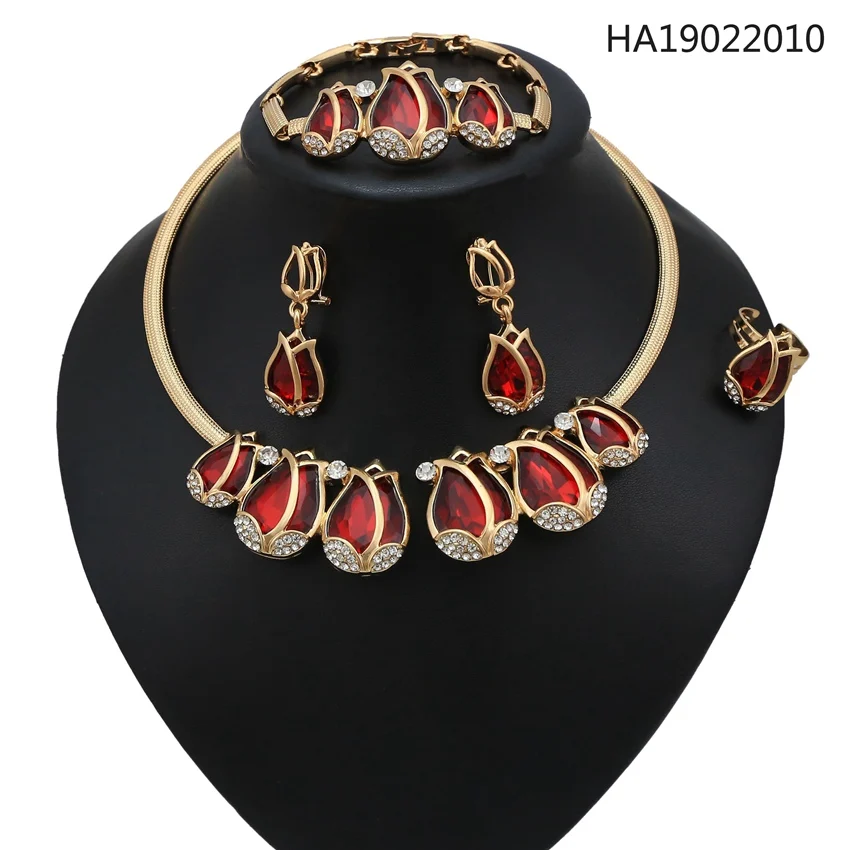 

Wedding Jewellery Set Gold Bridal Costume Jewelry Gold Necklace Set Designs Jewelry