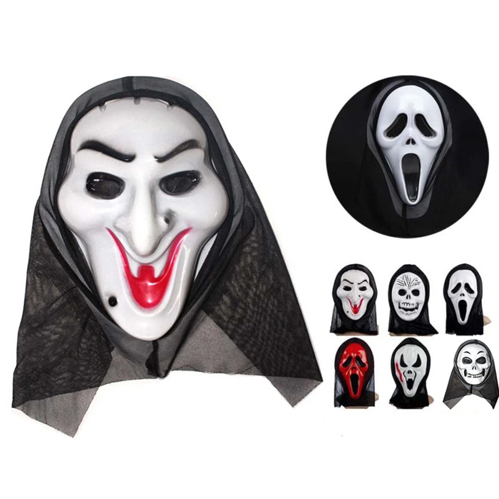 Full Face Mask Scary Grimace Halloween Costume Evil Creepy Party Horror