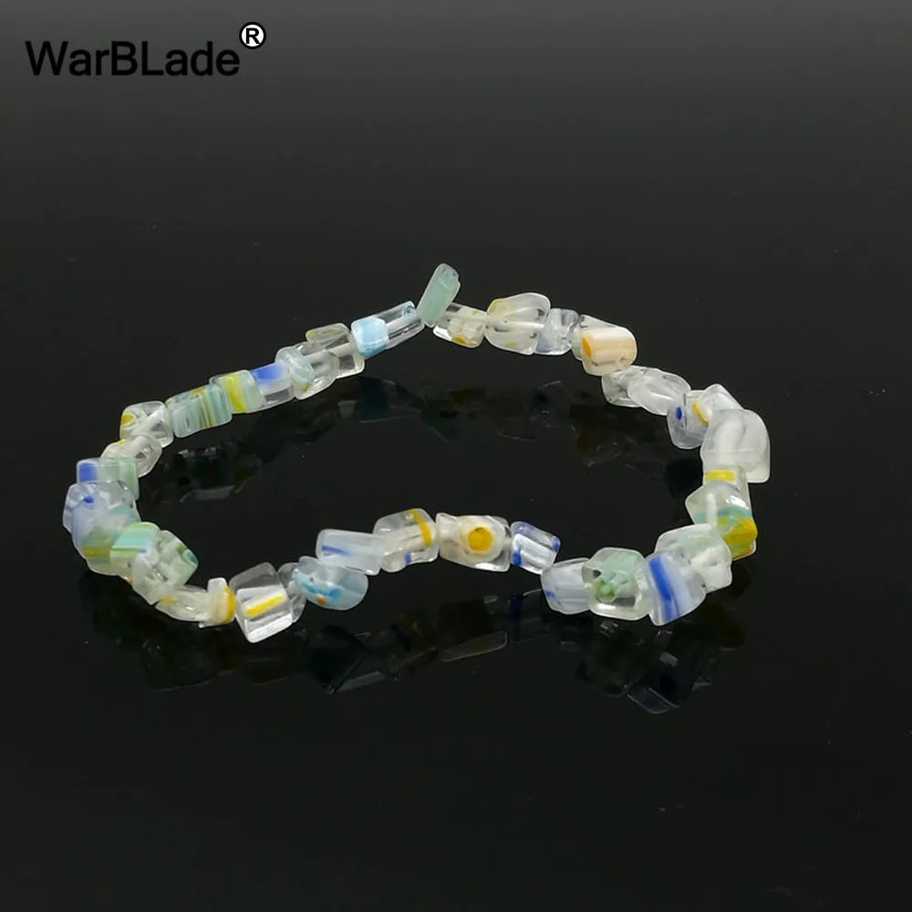 WarBLade натуральный красочный браслет с драгоценным камнем чип бусины самородки в виде ракушки Кристалл Коралл кварцевые браслеты для женщин ювелирные изделия